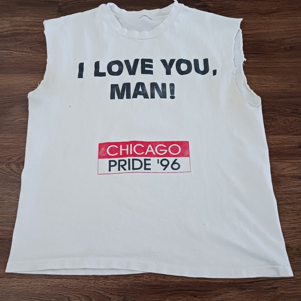 Vintage Chicago Pride Shirt I Love You Man Your Not Getting My Butt THRASHED